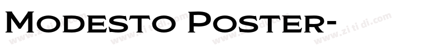 Modesto Poster字体转换